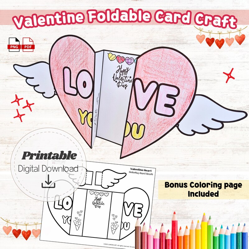 Heart Cards Valentine - Etsy UK