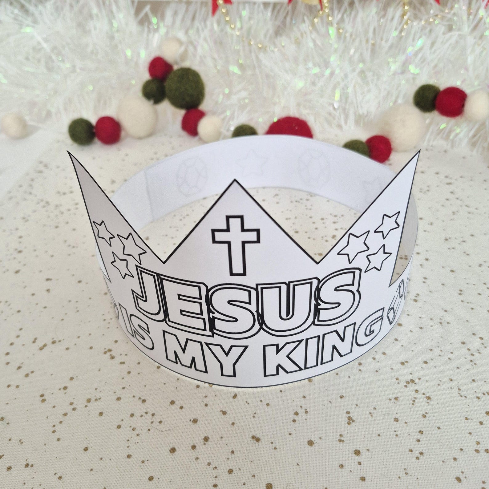 Jesus is My King Crown Printable | Christian Kids Paper Craft | Sunday ...