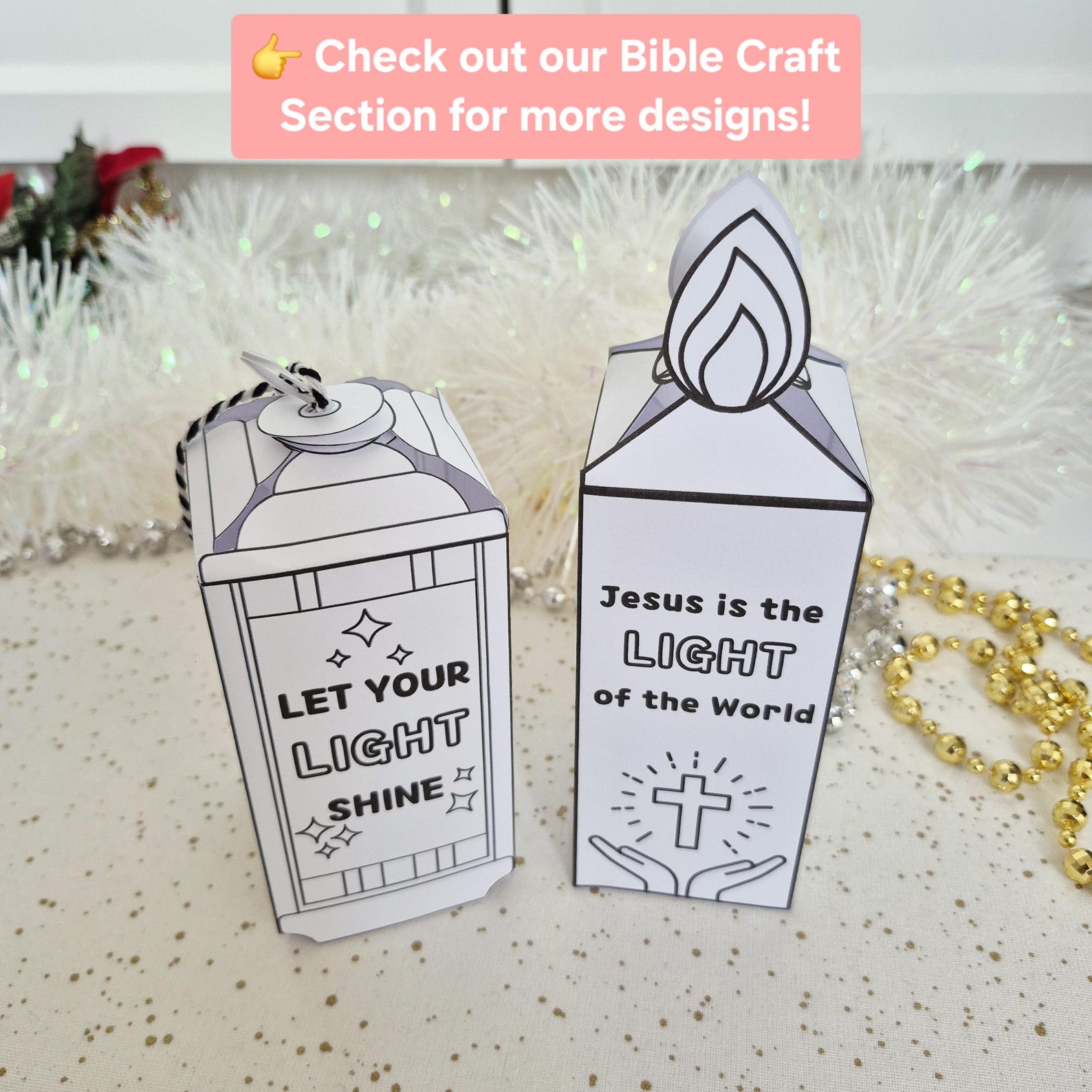 Printable Jesus Candle Craft “jesus is the Light of the World” John 8: ...