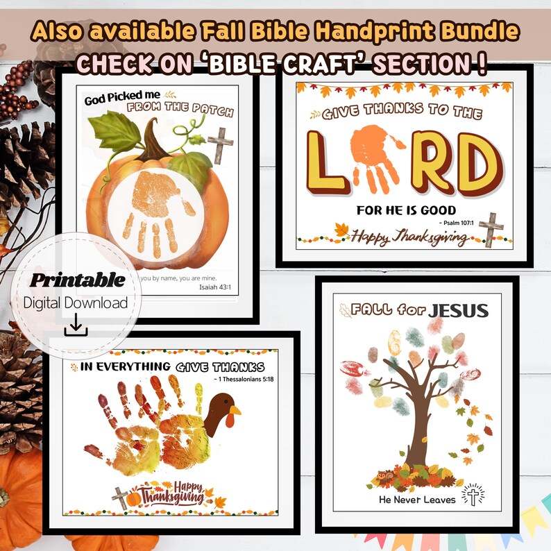 Thanksgiving Handprint Turkey Bible Verse Crafts | Give Thanks in ...