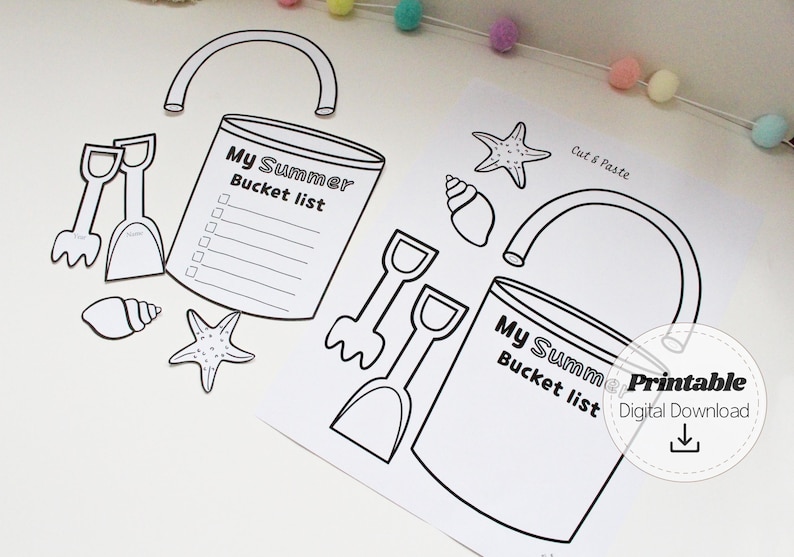 My Summer Bucket List Printable End of the Year Activity Worksheet ...