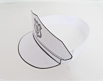 Sombrero De Piloto De Aviación Para Adultos - Gorra De Marino Con Ala Antisol, Correa Ajustable Y Bordado De Calidad, Accesorio Para Disfraces Y Fiestas Temáticas