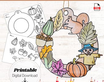 Kit Campanelli A Vento Autunnali In Legno Per Bambini – 9 Pezzi Fai Da Te Con Foglie D'Acero, Da Colorare Per Ringraziamento E Halloween