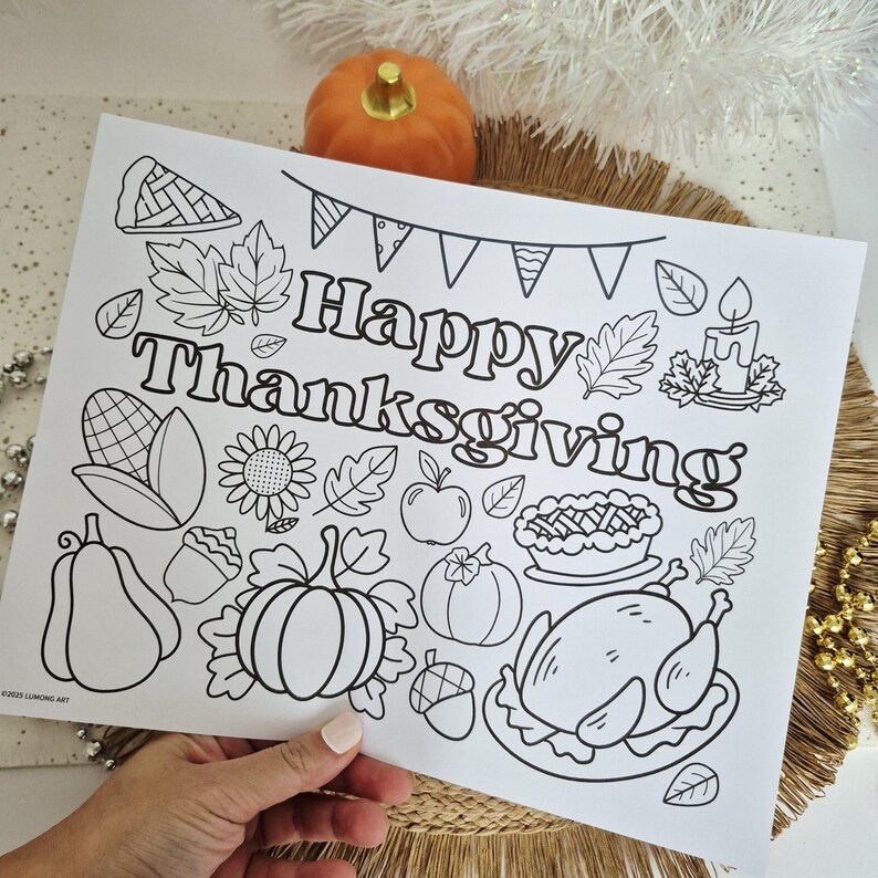 Thanksgiving Bible Activity Placemat, Christian Printable, Bible Verse ...