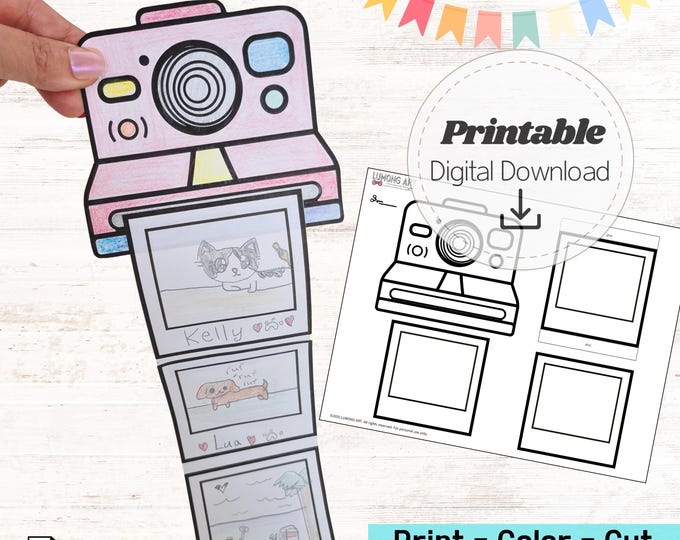 Camera Click Printable Printable Camera Craft for Kids Photography Worksheet Preschool Camera ...