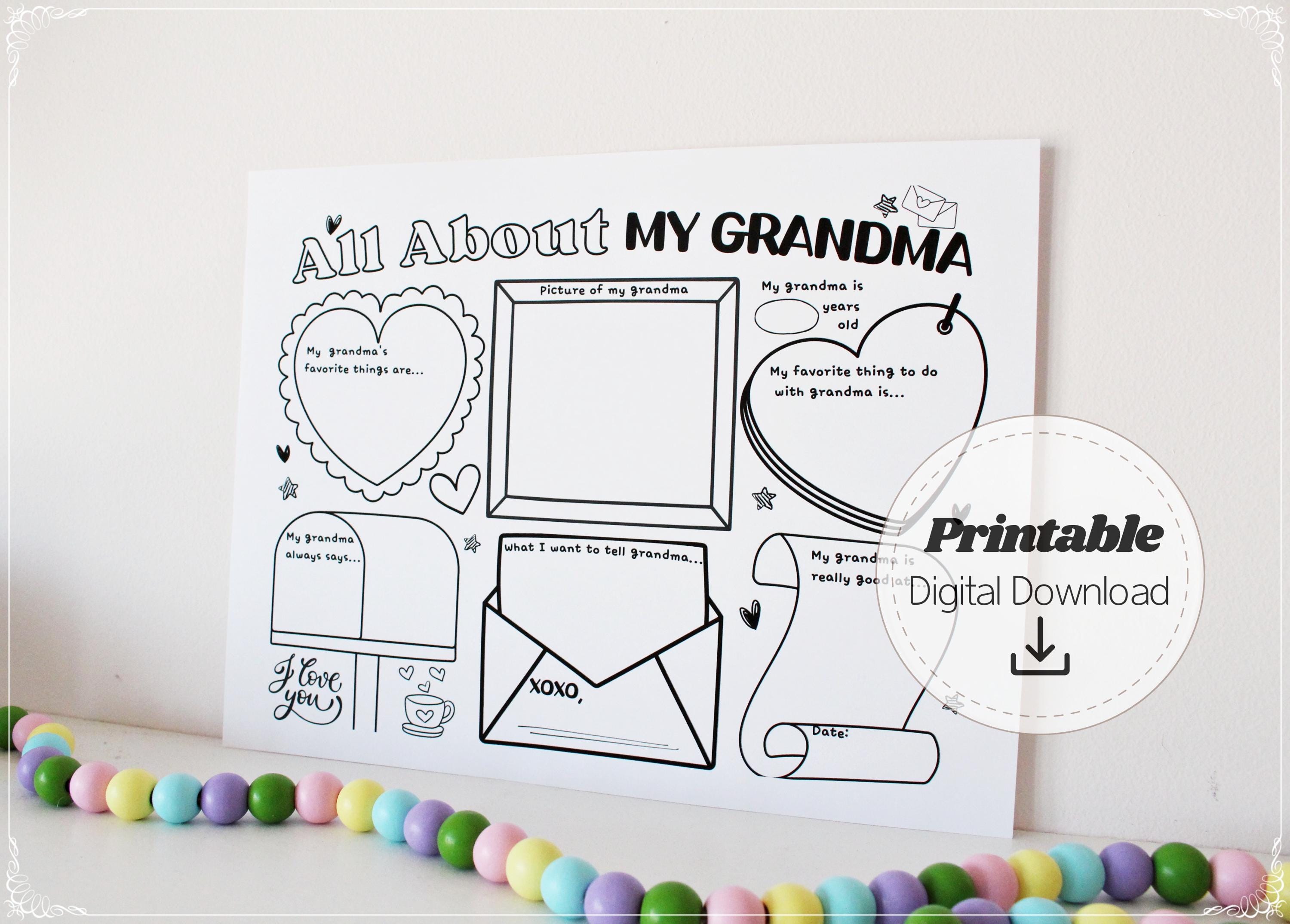 Oma worksheet - Etsy België, image size:3000x2150