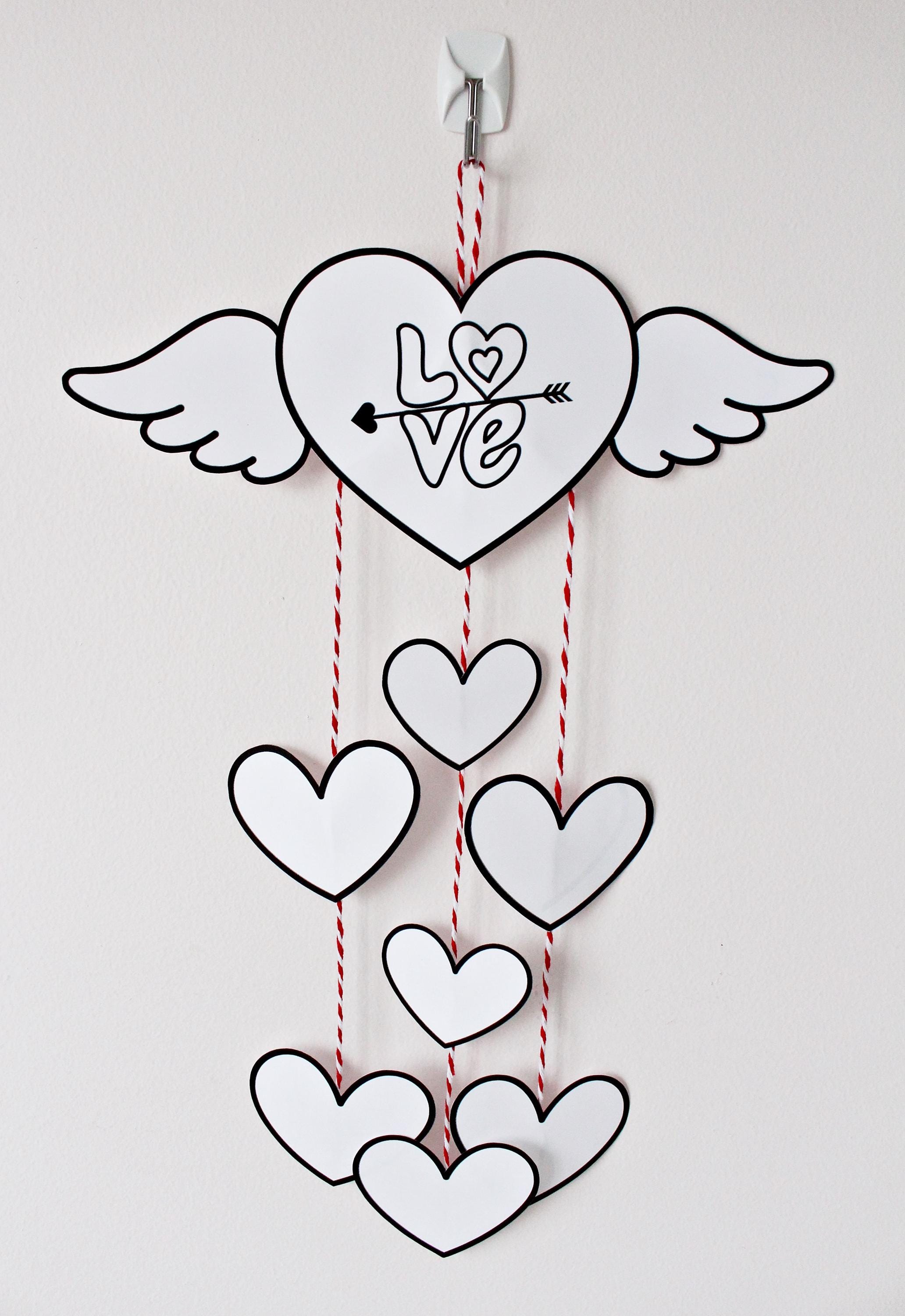 Valentijnsdag Harten Clipart 3D Hart Geïsoleerd Op Wit. Valentijnsdag
