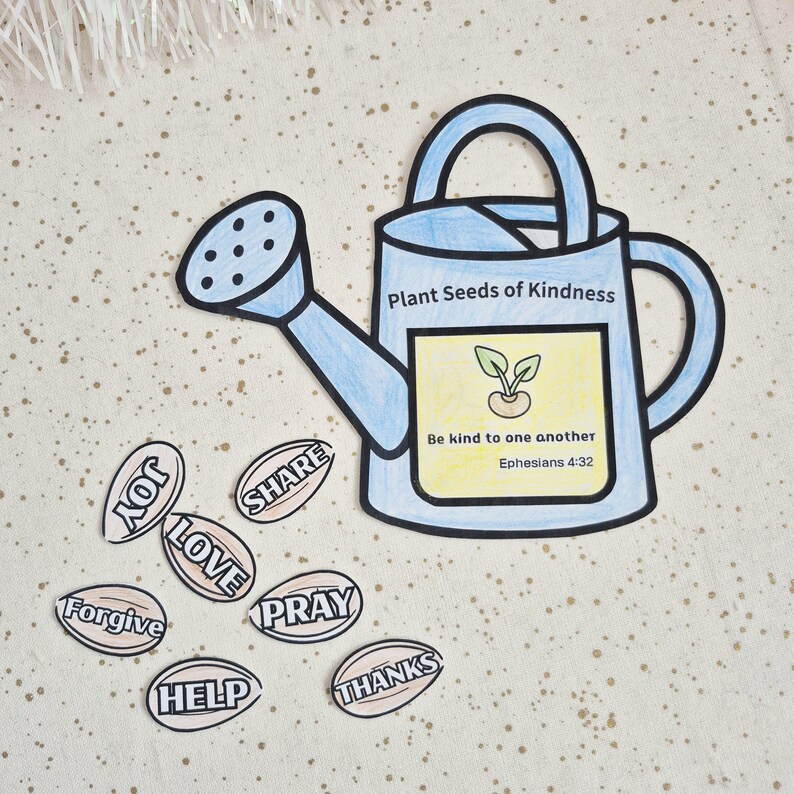 Kindness Seeds Bible Craft for Kids, Ephesians 4:32 Sunday School ...