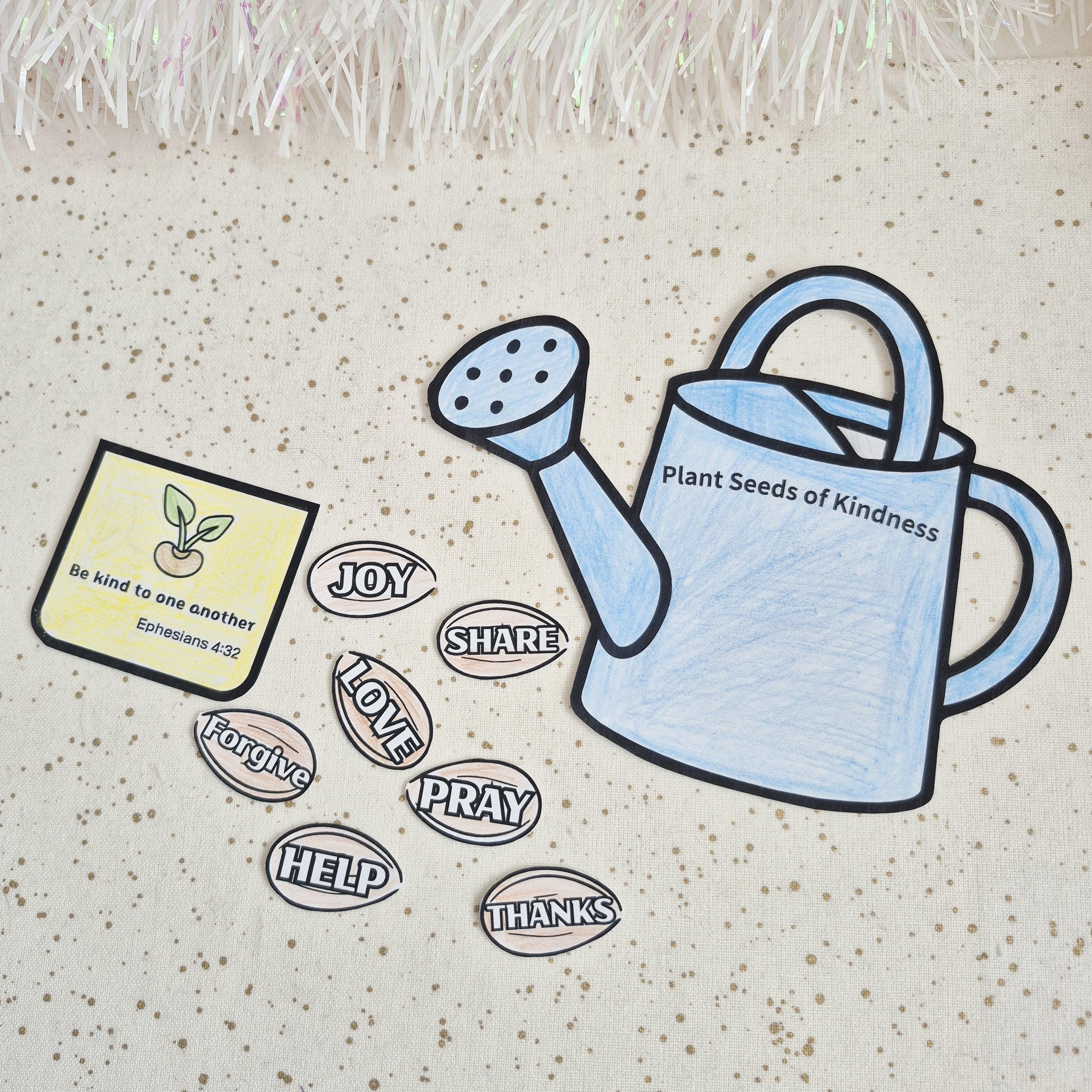 Kindness Seeds Bible Craft for Kids, Ephesians 4:32 Sunday School ...