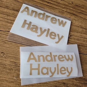 Iron on Personalized Name Decal, Name decal iron-on, Custom name sticker iron on, vinly name fabric, iron on stocking