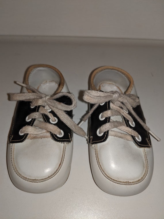 Vintage Baby Saddle Oxford Shoes / 50s / Saddle S… - image 2