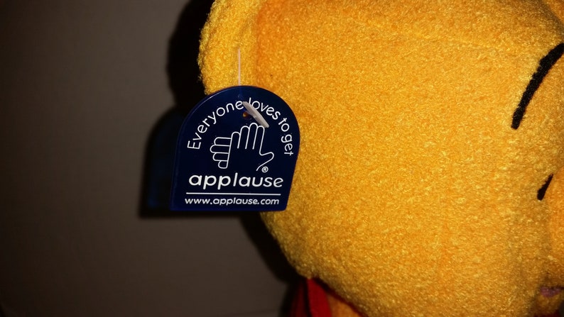 Applause Winnie the Pooh Bear Pooh Pooh Bear Winnie the Pooh Disney New Tags CIJ Pooh Plush Flocked Pooh Stuffed Pooh