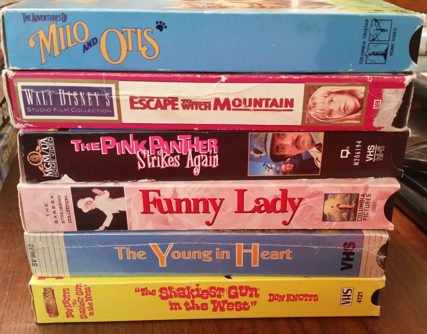 Vintage VHS Tapes / 80s /90s/milo and Otis/escape to Witch