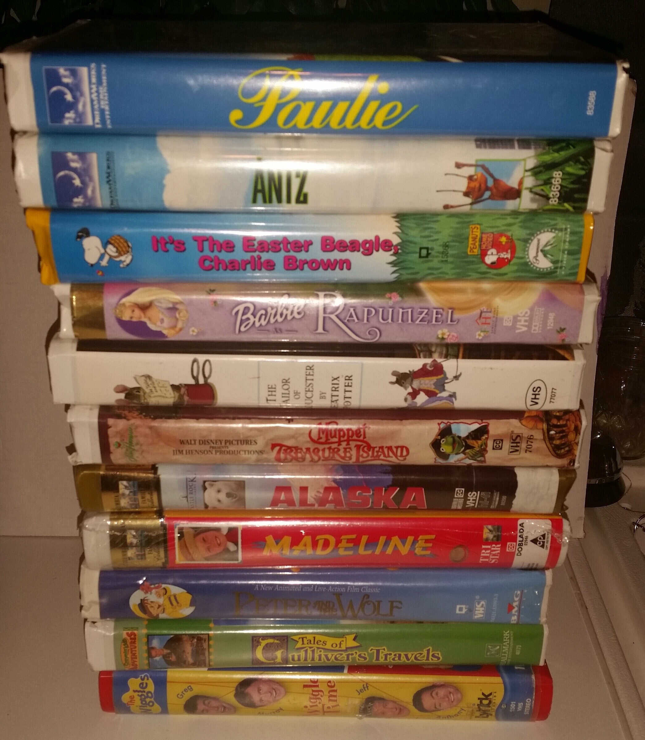 Vhs Tapes Paulie Antz Charlie Brown Barbie Beatrix Etsy