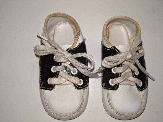 Vintage Baby Saddle Oxford Shoes / 50s / Saddle S… - image 1