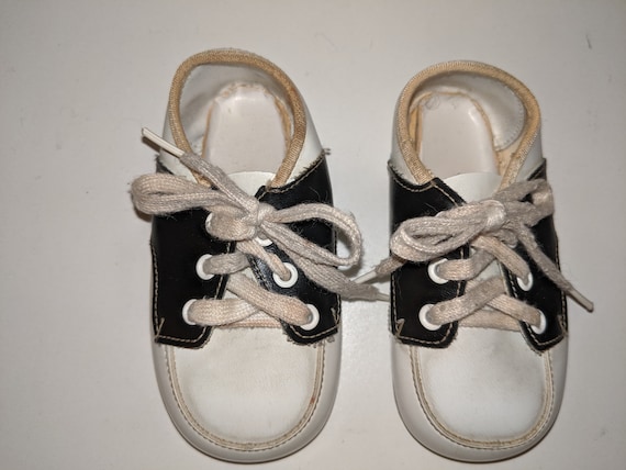 Vintage Baby Saddle Oxford Shoes / 50s / Saddle S… - image 1