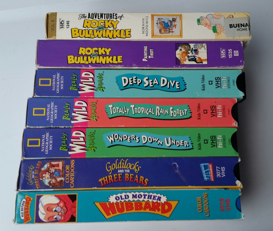80s Vintage VHS Tapes / Movies / VHS Movies / Rocky and Etsy