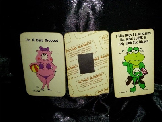 RARE ROCKY AND BULLWINKLE REFRIGERATOR MAGNETS 3 PC SET 1 OF A KIND NEW SEE PICS
