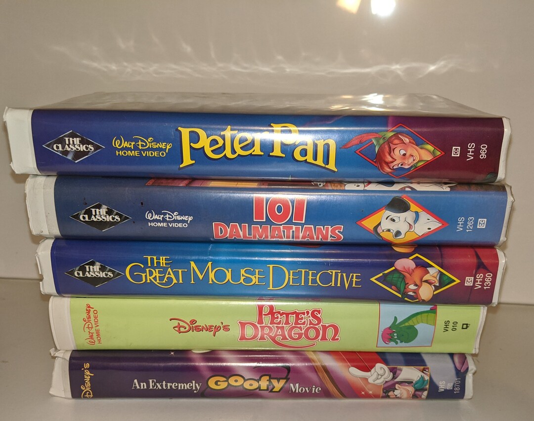 Black Diamond Disney VHS Tapes / Peter Pan / 101 Dalmatians / Etsy