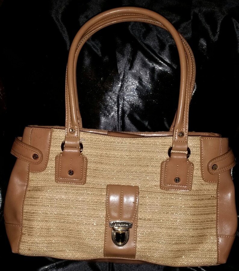 SALE 90s Vintage Liz Claiborne Purse / Tan / Woven / New / Etsy