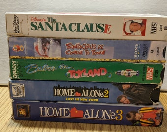 Christmas Vhs / VHS / Babes in Toyland / Santa Claus is Coming to Town / Santa Clause /Tim Allen/Home Alone 2 Lost in New York /Home Alone 3