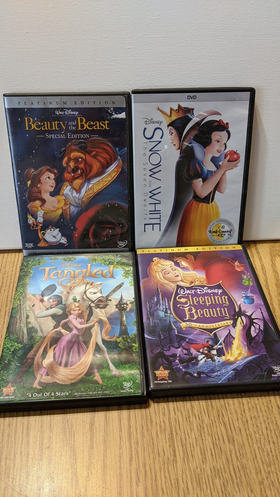 Disney Movies / Disney Dvds / Walt Disney / Snow White / Sleeping Beauty /  Beauty and the Beast / Tangled / Little Mermaid / Pocahontas -  Denmark