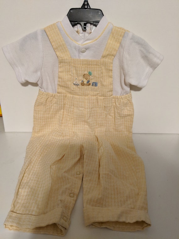 Gingham Romper / 6-9 Months / Yellow Gingham / Vi… - image 9