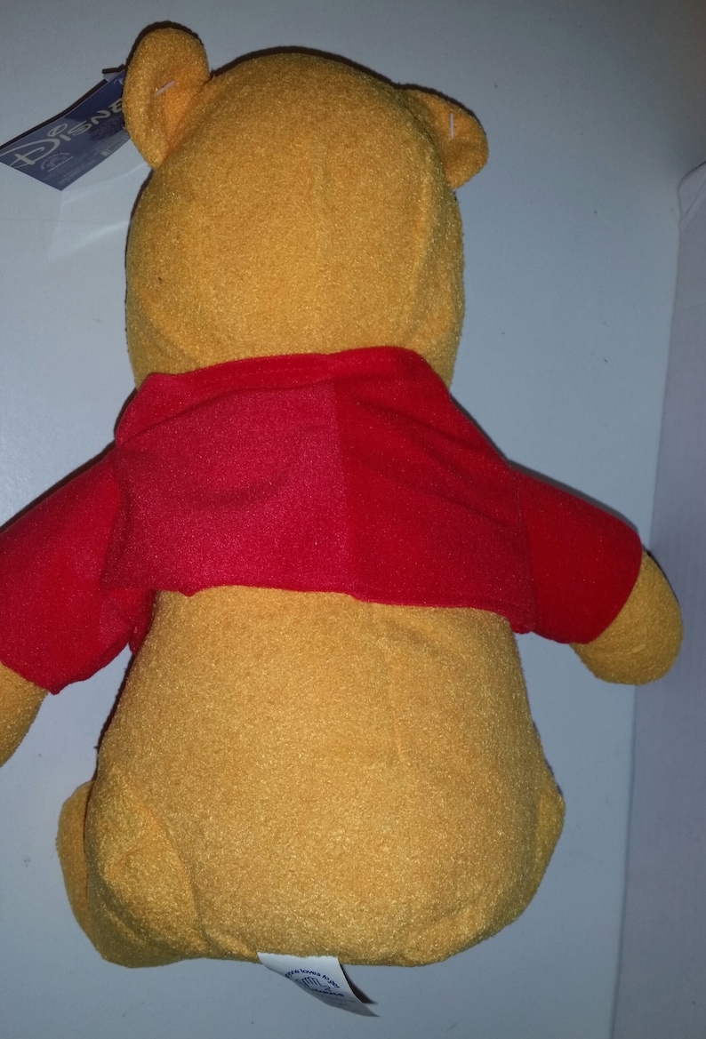 Applause Winnie the Pooh Bear Pooh Pooh Bear Winnie the Pooh Disney New Tags CIJ Pooh Plush Flocked Pooh Stuffed Pooh