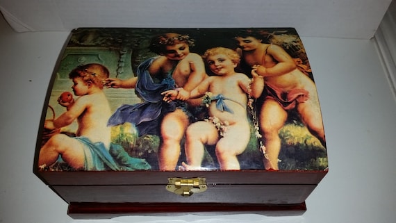 Art Jewelry Box / Art Deco / Painting / Art / Art… - image 1