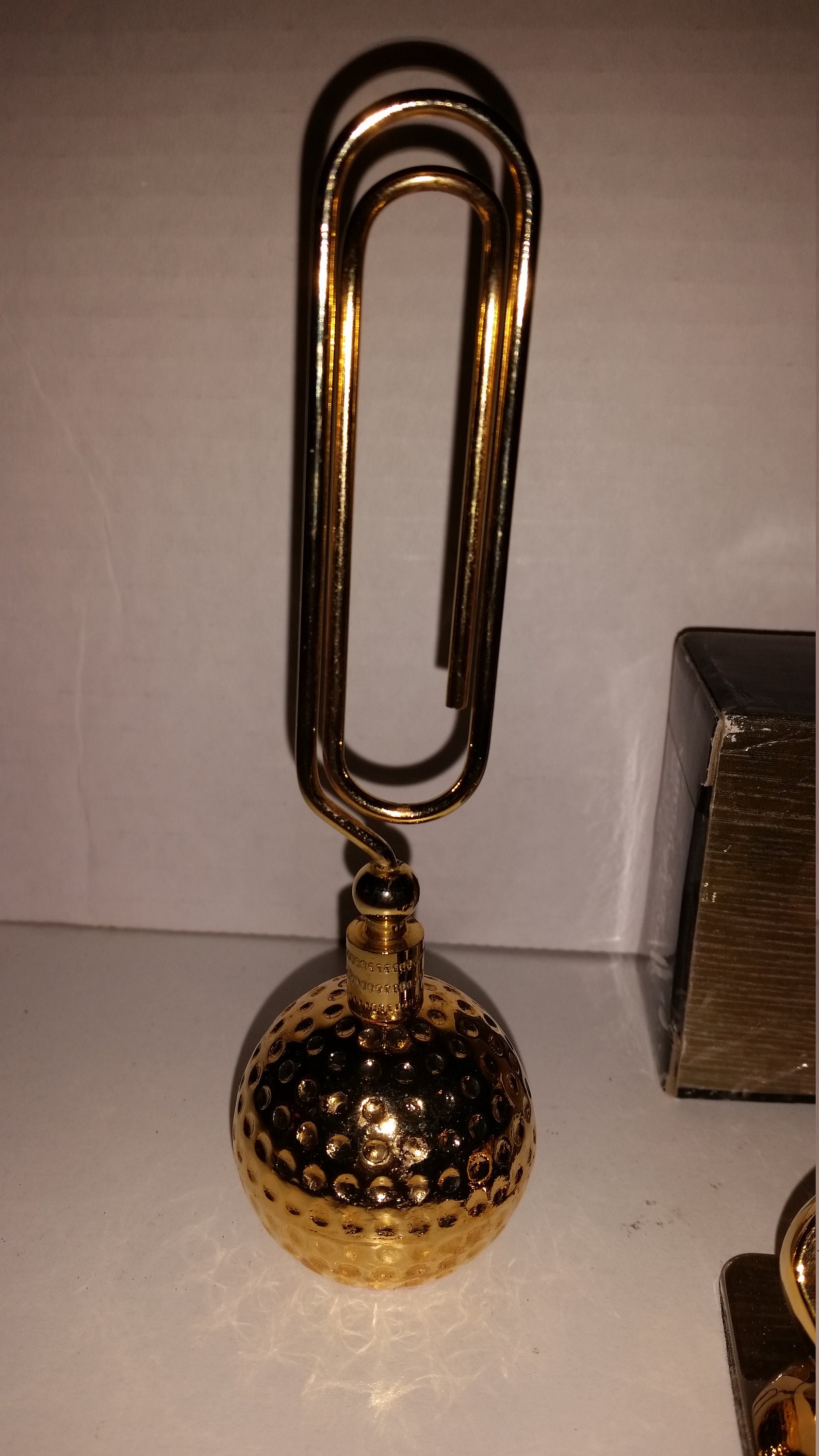 Brass Golf Office Decor / Golf Club Desk Paper Clip / Brass / Etsy UK