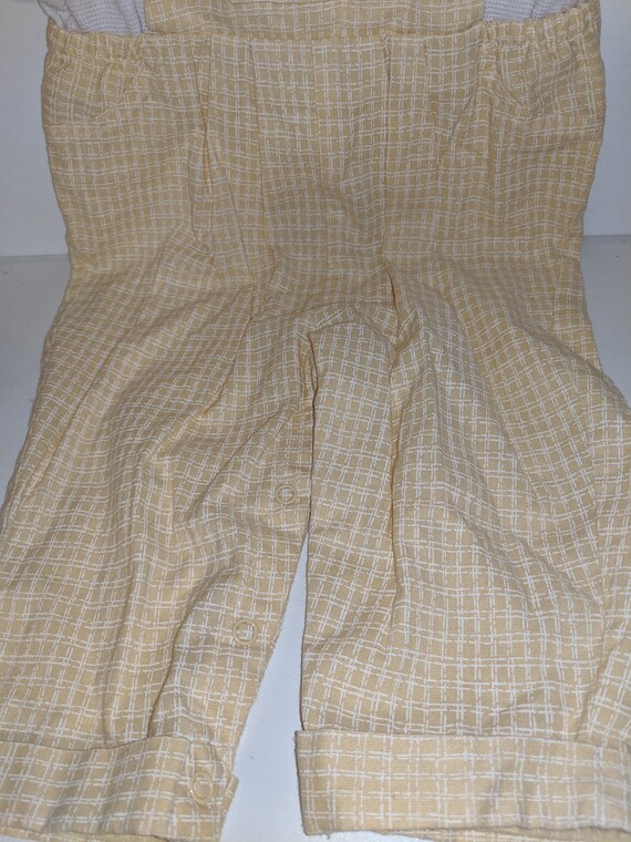 Gingham Romper / 6-9 Months / Yellow Gingham / Vi… - image 3