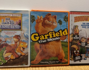 Dvds / Land Before Time / Garfield the Movie / Hoodwinked / Garfield / Dinosaurs / Dinosaur / Movies / Kids Movies / DVD / Cartoons /Cartoon