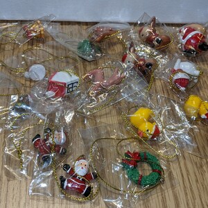 Set of 18 Miniature Christmas Ornaments / Mini Christmas Ornaments / Christmas Decor / Christmas Ornament / Mini Ornament / Mini Ornaments