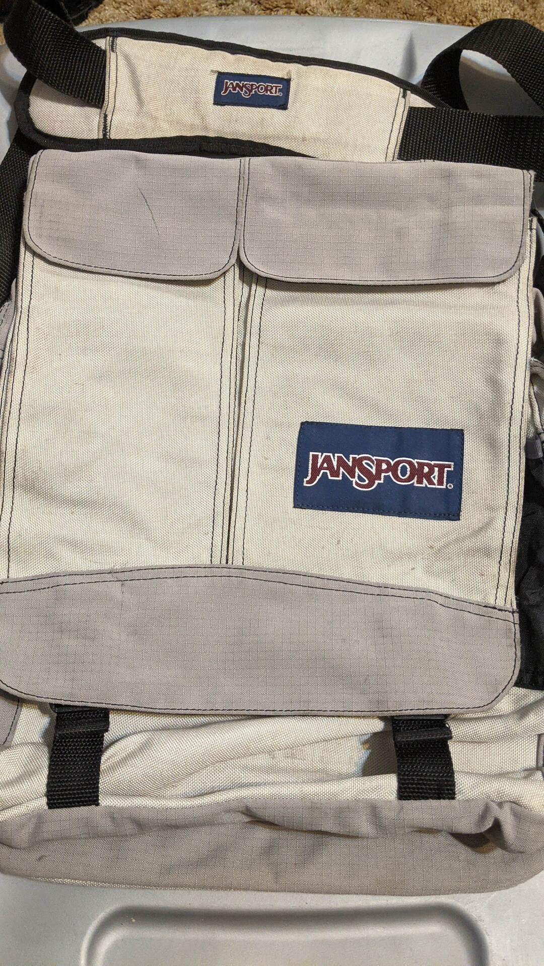 90s Jansport Messenger Bag / Laptop Bag / Crossbody Bag / Etsy