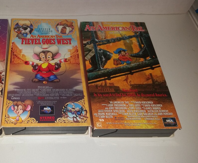 VHS Tapes / Fievel Goes West / an American Tail / an American Tail 2 / American Tail 1 &amp; 2