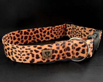 Cheetah Dog Collar - water resistant dog collar - dog collar - leopard dog collar
