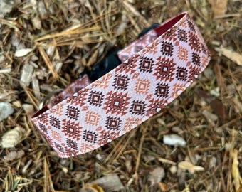 Desert Ember dog collar, southwest dog collar