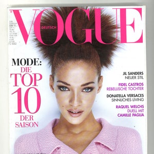 Vogue Deutsch Februar 1996 Deutsche Vintage Original Zeitschrift Geschenk Chrystèle Saint-Louis Augustin