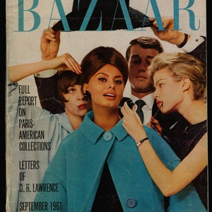 Harper's Bazaar Sept 1961 US American Original Vintage Rare Retro