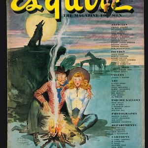 Esquire Oct 1947 Stanley Walker Nathaniel Benchley Sidney Carroll Herb Graffis James L McConaughy Gilbert McKean