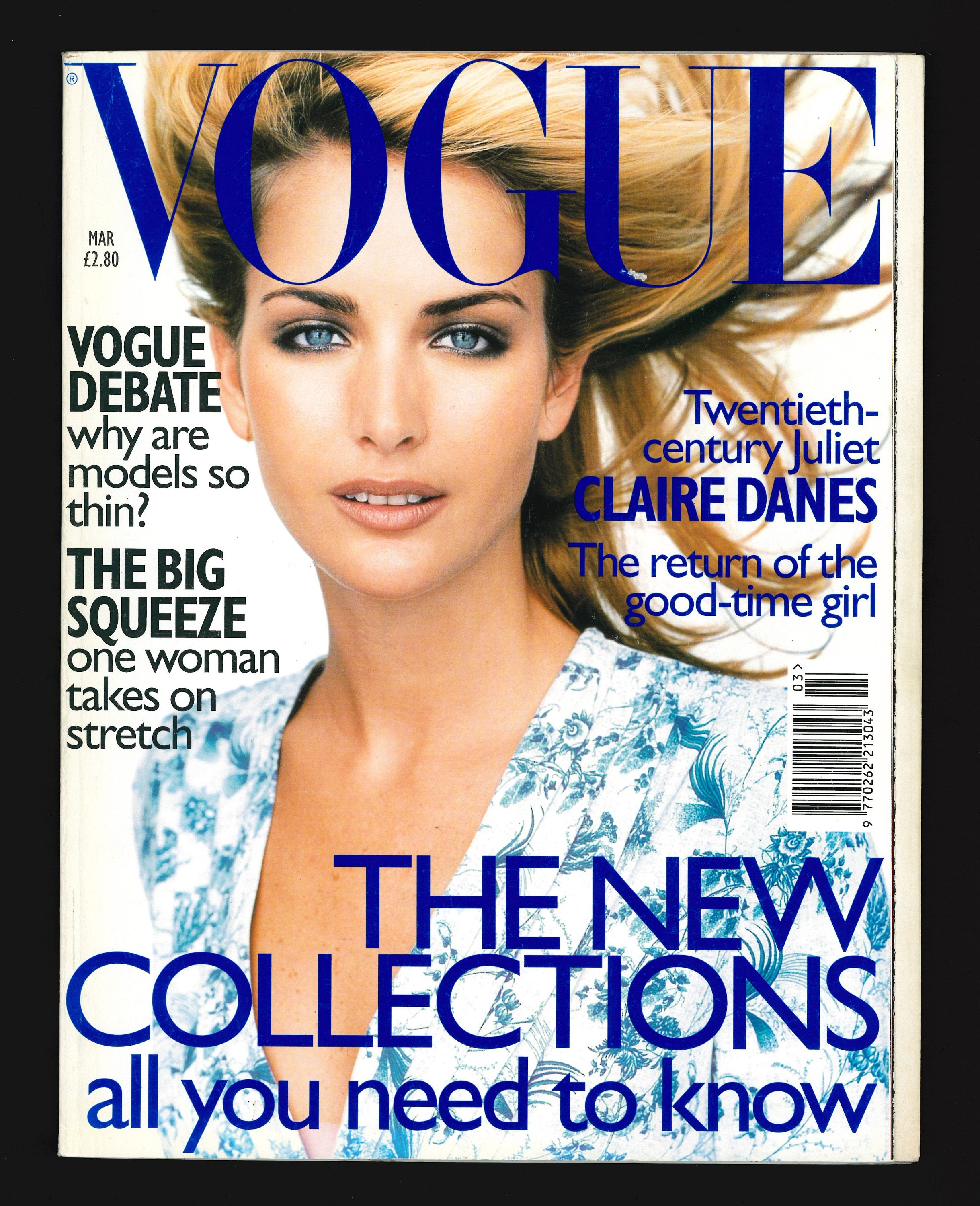 Vogue UK March 1997 Original Vintage Fashion Magazine Georgina