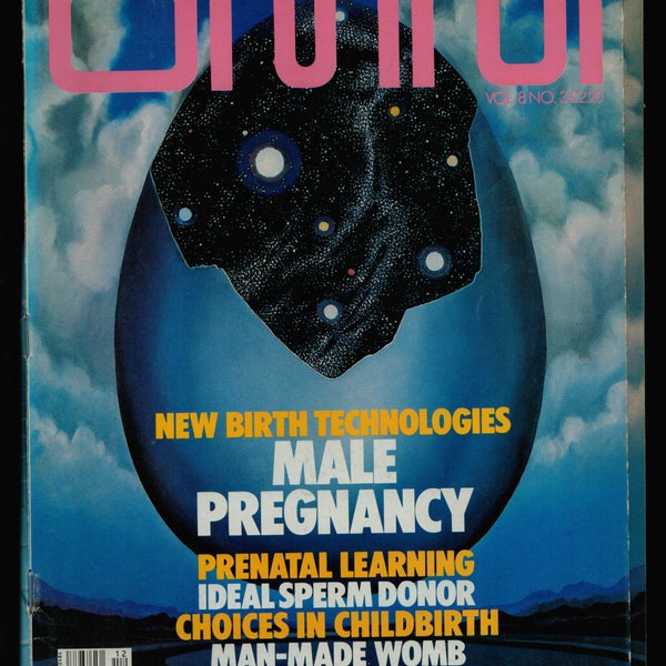 Omni Magazine vol 8 no 3 1985 cover : Male Pregnancy