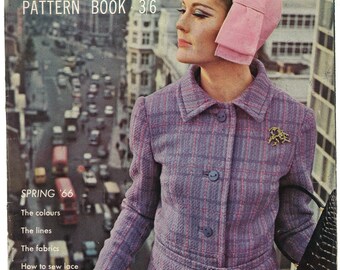 Vogue Pattern Book International Spring 1966 Original Vintage Fashion Magazine Gift Birthday Present