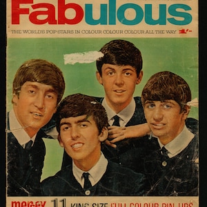 Fabulous  Magazine Jan 18 1964 Beatles 20-Hit Song Book included 60th