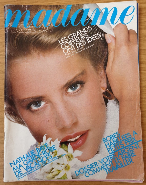 Madame Figaro Juin 1986 no 13 Etranger Original Rare vintage Fashion  Magazine Cadeau Cadeau Anniversaire -  France