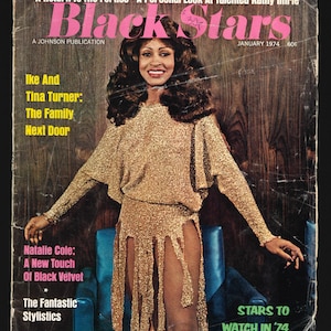 Black Stars 1974 African US American Fashion Photography Magazine