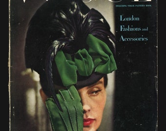 Vogue UK Nov 1945   Original Vintage Fashion Magazine