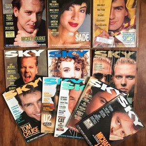Sky Magazine 1988-1999 Back Issues Film Music Television Gift Birthday Present