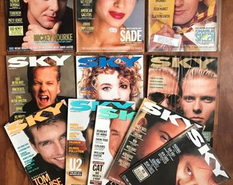 Sky Magazine 1988-1999 Back Issues Film Music Television Gift Birthday Present