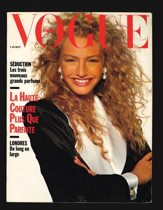Vogue Paris Sept 1988 Original Vintage Fashion Magazine La Haute